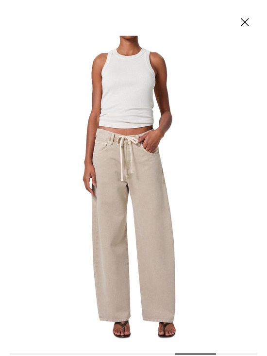 Citizens Of Humanity Denim - Citizens of Humanity Brynn Drawstring High Rise Jeans in Burnished Quartz